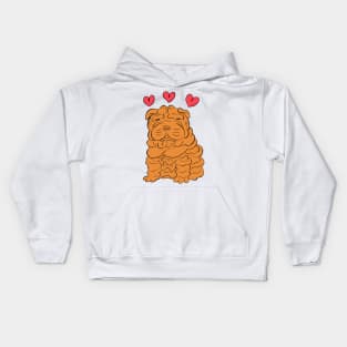 Shar Pei Love Kids Hoodie